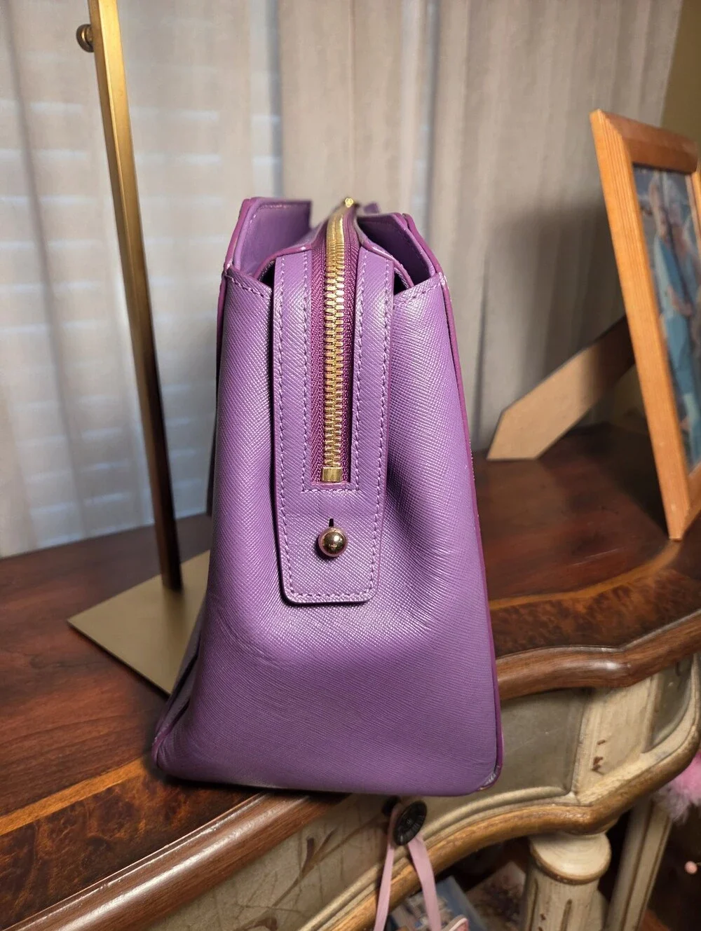 MCM Saffiano Nuovo Leather Satchel Designer Handbag